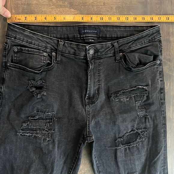 Aeropostale skinny distressed  Jeans 34x32 - Picture 3 of 14